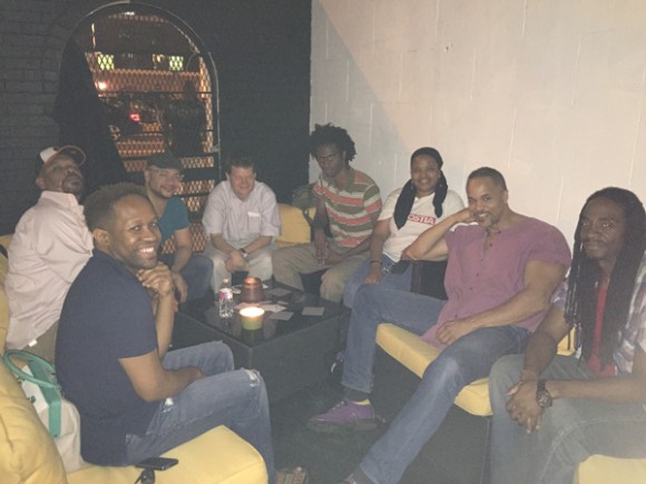 Late night with some of the actors and theatre professionals from Galvanize